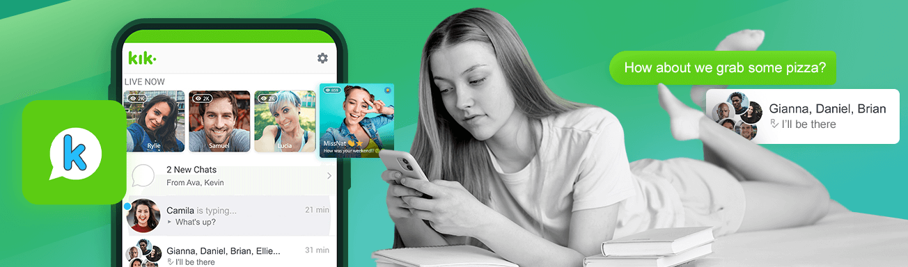 2024-03_Blog_IsKikSafeforTeensHero Children using Kik app